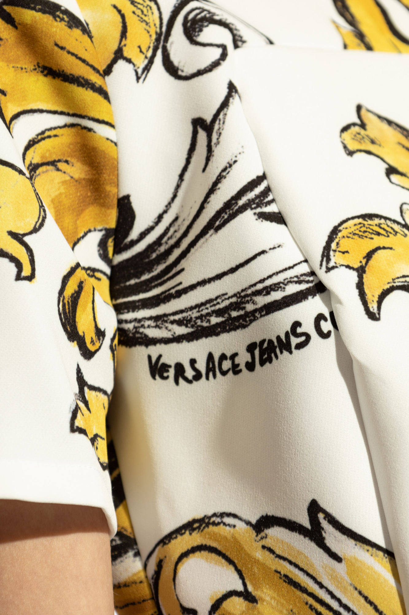 ワンピース VERSACE JEANS COUTURE Woman Dress White 78HAO951EW015 003 Versace Jeans Couture Baroque-buckle Dress | White | FARFETCH
